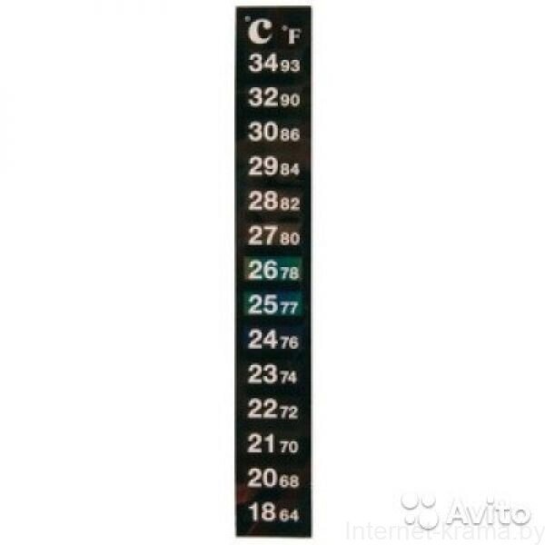 ЖК термометр самоклеющийся от компании Iнтэрнэт-крама - фото 1