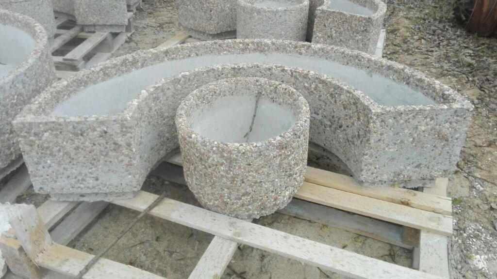 Цветочница бетонная "Бордюрная" от компании ООО «Ланси» - фото 1