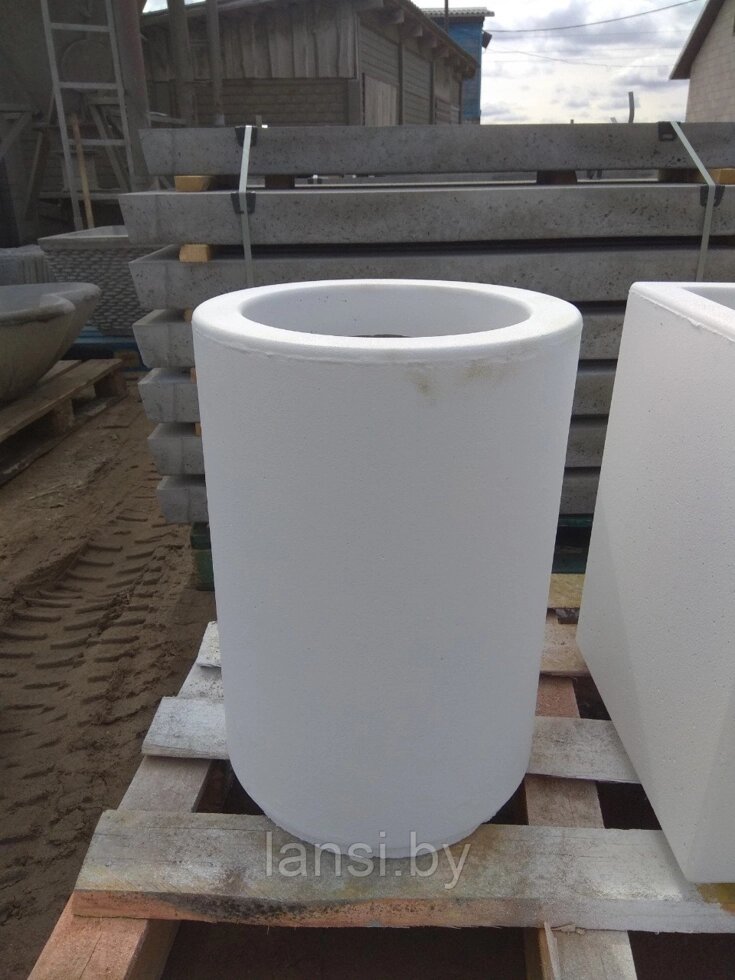 Цветочница бетонная "Труба"-1.60  400х400х600мм. от компании ООО «Ланси» - фото 1