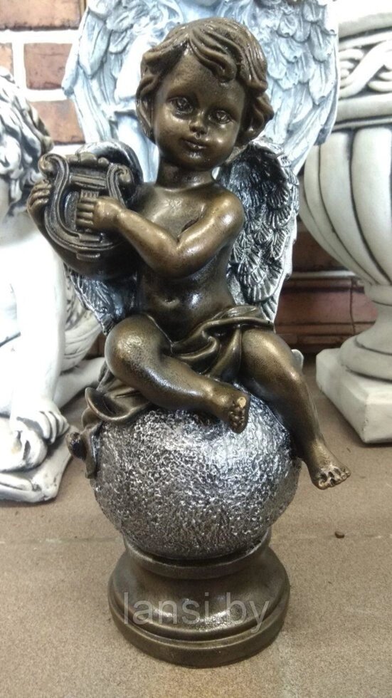 Скульптура "Ангел на шаре с арфой." от компании ООО «Ланси» - фото 1