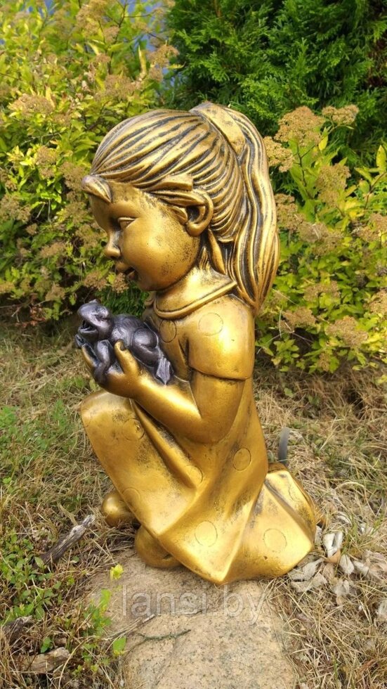 Скульптура "Девочка с лягушкой " фонтан от компании ООО «Ланси» - фото 1