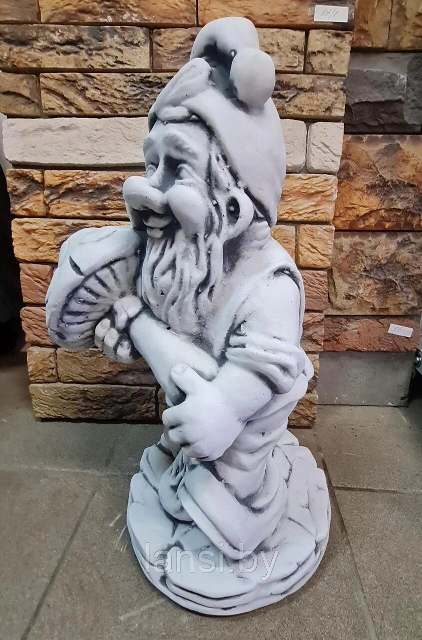 Скульптура "Гном с грибом" от компании ООО «Ланси» - фото 1