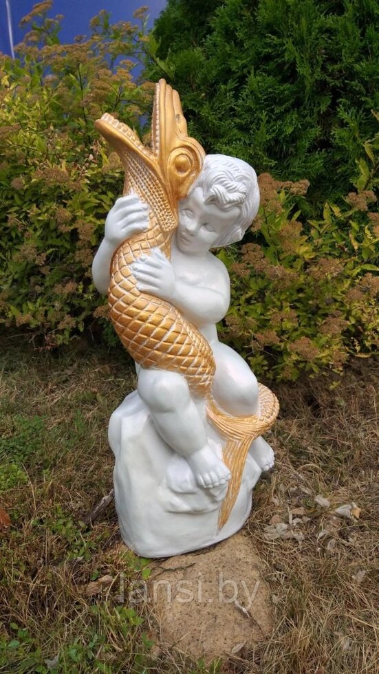 Скульптура "Мальчик с рыбкой " фонтан от компании ООО «Ланси» - фото 1