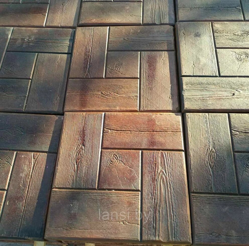 Тротуарная плитка "Калифорния доска" ( старенный бетон ) от компании ООО «Ланси» - фото 1