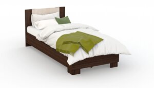 Кровать "Аврора" 120*200 с основанием венге/дуб молочный