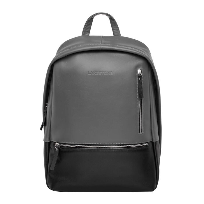 918302 Рюкзак, отдел на молнии, цвет чёрно-серый 30х43х11см от компании Интернет-гипермаркет «MALL24» - фото 1