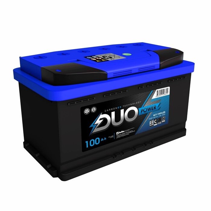 Аккумулятор Duo Power 100 А/ч, 900 А, 353х175х190, обратная полярность от компании Интернет-гипермаркет «MALL24» - фото 1