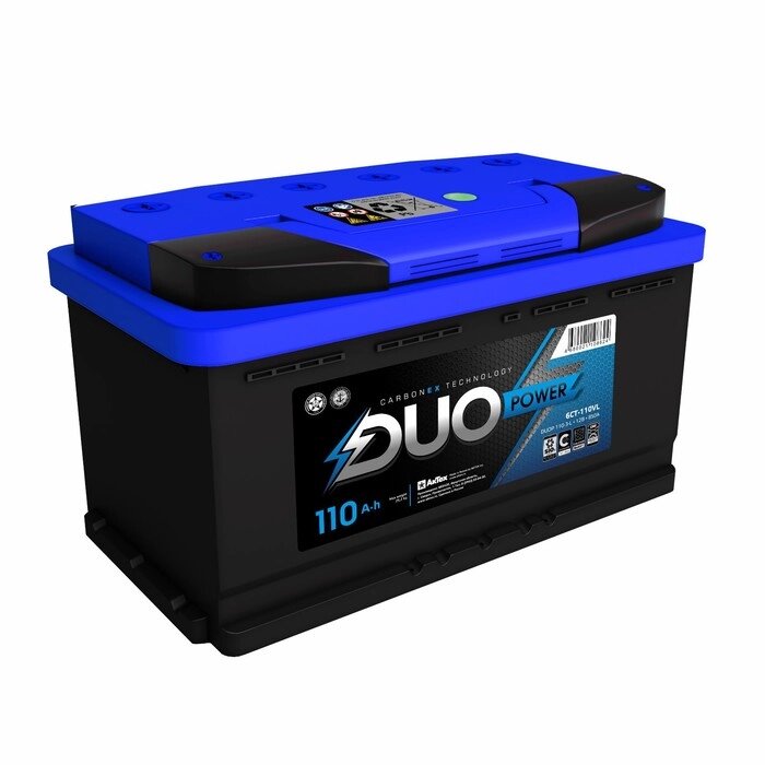 Аккумулятор Duo Power 110 А/ч, 950 А, 352х175х190, прямая полярность от компании Интернет-гипермаркет «MALL24» - фото 1