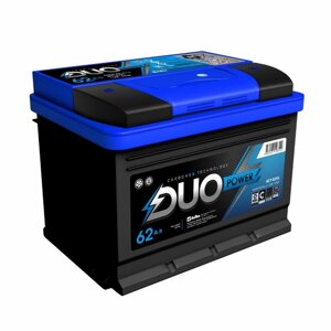 Аккумулятор Duo Power 62 А/ч, 620 А, 242х175х175, низ., обратная полярность