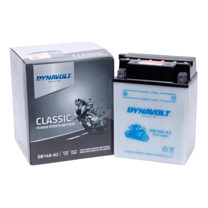 Аккумулятор Dynavolt DB14A-A2, 12V, DRY, прямая, 160 A, 134 х 89 х 176 от компании Интернет-гипермаркет «MALL24» - фото 1