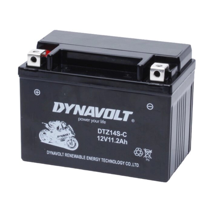 Аккумулятор Dynavolt DTZ14S, 12V, SLA, прямая, 170 А, 150 х 86 х 110 от компании Интернет-гипермаркет «MALL24» - фото 1