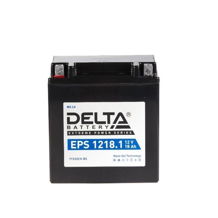 Аккумуляторная батарея Delta EPS 1218.1(YTX20СH-BS)12V, 20 Ач прямая (+ -) от компании Интернет-гипермаркет «MALL24» - фото 1