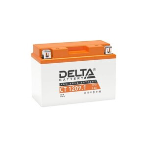 Аккумуляторная батарея Delta СТ1209.1 (YT9B-BS)12V, 9 Ач прямая (