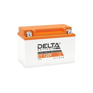 Аккумуляторная батарея Delta СТ1209 (YTX9-BS, YTX9)12 V 9 Ач прямая (