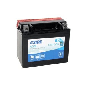 Аккумуляторная батарея Exide 10 Ач ETX12-BS, прямая полярность