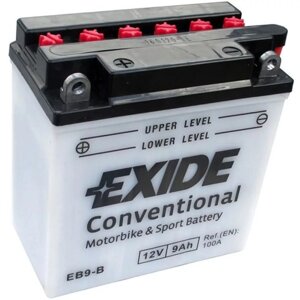 Аккумуляторная батарея Exide 9 Ач EB9-B (YB9-B), прямая полярность