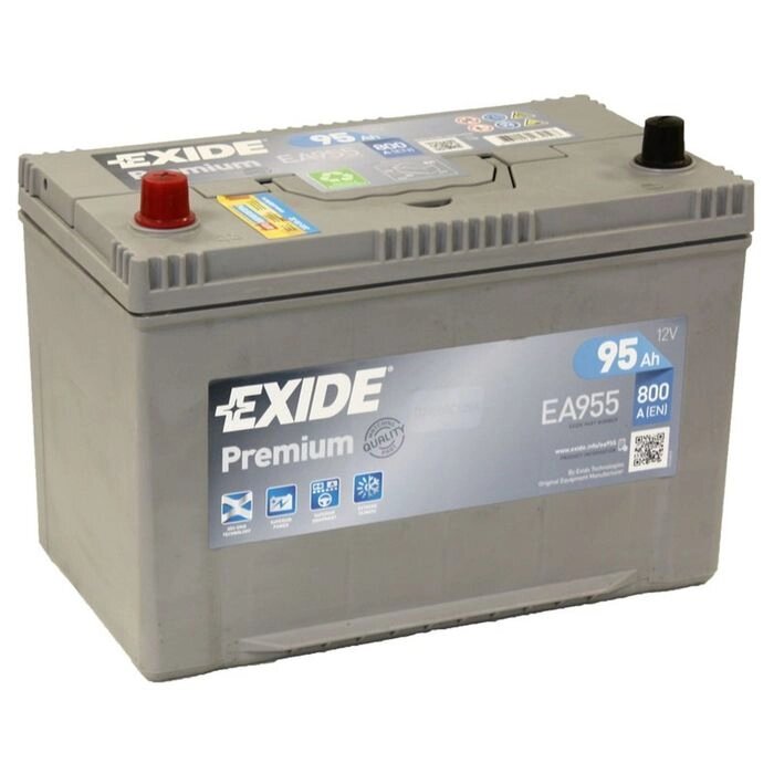 Аккумуляторная батарея Exide 95 Ач Premium EA955 (D31FR) от компании Интернет-гипермаркет «MALL24» - фото 1