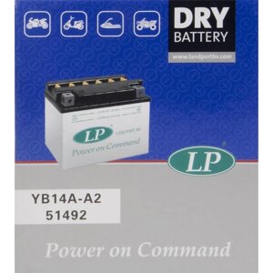 Аккумуляторная батарея Landport YB14A-A2, 12В, 14 Ач, туск. ток 240 А, прямая (