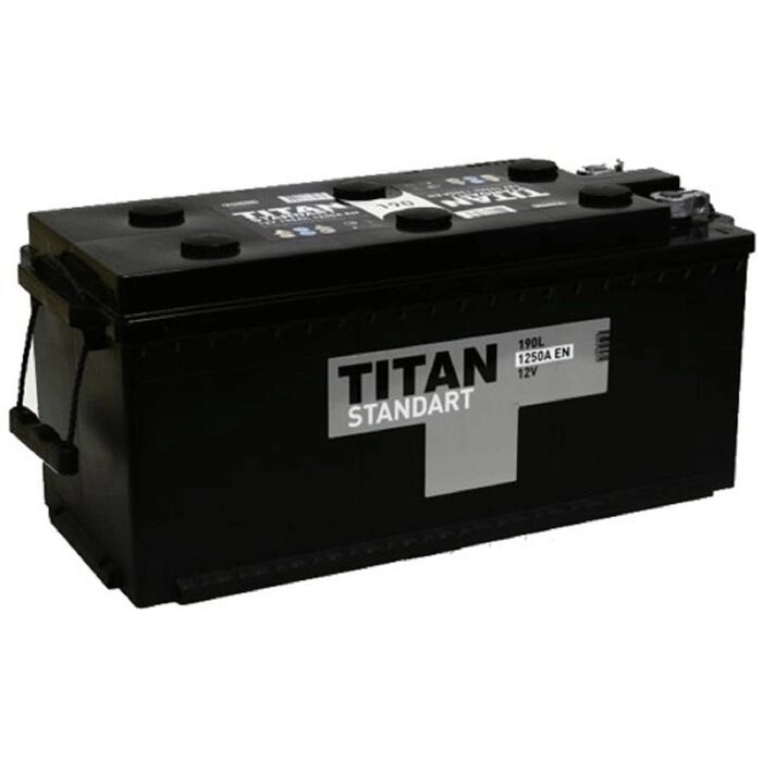 Аккумуляторная батарея Titan Standart 190 Ач, в комплекте с переходниками конус-болт от компании Интернет-гипермаркет «MALL24» - фото 1