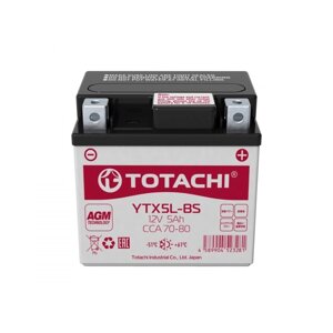 Аккумуляторная батарея totachi MOTO YTX5l-BS 5 а/ч