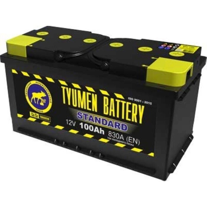 Аккумуляторная батарея Тюмень 100 Ач, обратная полярность 6СТ-100L, Standard от компании Интернет-гипермаркет «MALL24» - фото 1