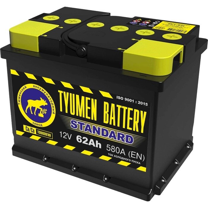Аккумуляторная батарея Тюмень 62 Ач 6СТ-62L, Standard от компании Интернет-гипермаркет «MALL24» - фото 1