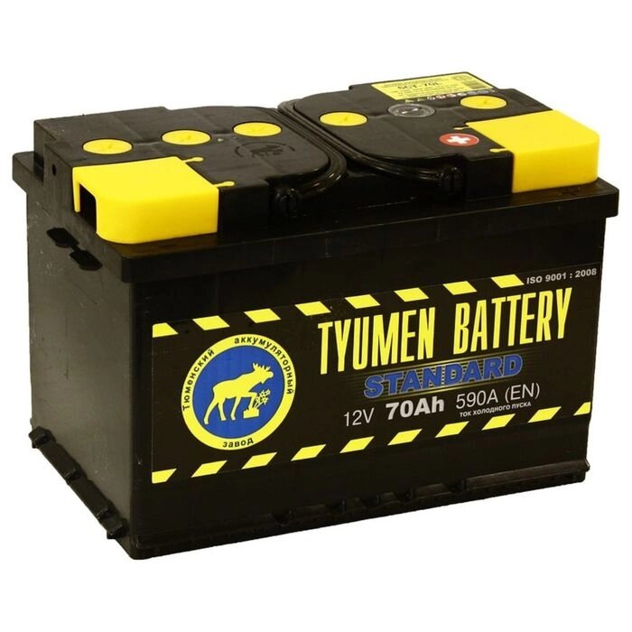 Аккумуляторная батарея Тюмень 70 Ач, обратная полярность 6СТ-70L, Standard от компании Интернет-гипермаркет «MALL24» - фото 1