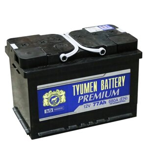 Аккумуляторная батарея Тюмень 77 Ач 6СТ-77LA Premium