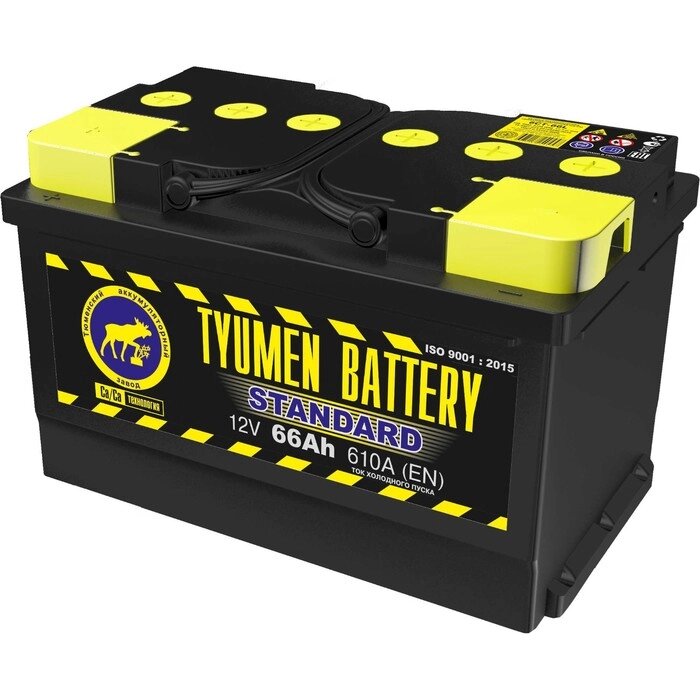 Аккумуляторная батарея TYUMEN BATTERY 66 А/ч 6СТ-66L Standard (низк), обратная полярность от компании Интернет-гипермаркет «MALL24» - фото 1