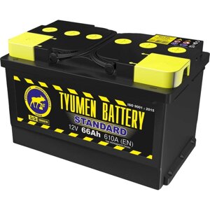 Аккумуляторная батарея TYUMEN BATTERY 66 А/ч 6СТ-66L Standard (низк), прямая полярность