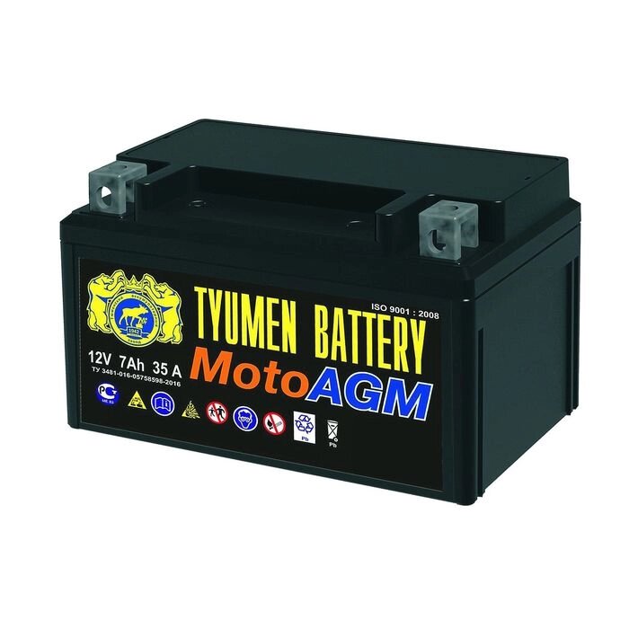 Аккумуляторная батарея TYUMEN BATTERY 7 Ач 6МТС-7 AGM (YTX7A-BS), прямая полярность от компании Интернет-гипермаркет «MALL24» - фото 1