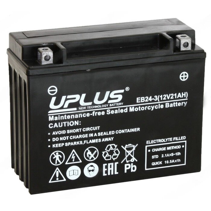 Аккумуляторная батарея UPLUS High Performance 21 Ач, обратная полярность от компании Интернет-гипермаркет «MALL24» - фото 1