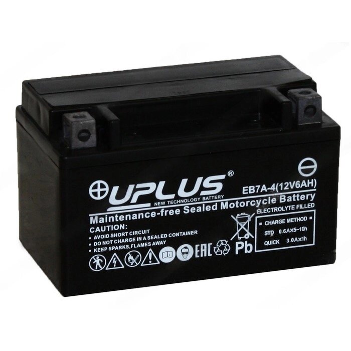 Аккумуляторная батарея UPLUS High Performance 6 Ач, прямая полярность от компании Интернет-гипермаркет «MALL24» - фото 1