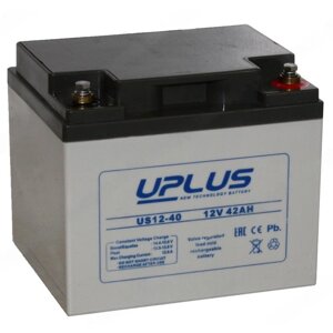 Аккумуляторная батарея UPLUS (Leoch) 42 Ач, 12 Вт, US 12-40, обратная полярность