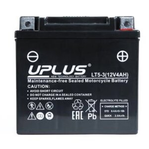 Аккумуляторная батарея UPLUS SuperStart 4 Ач LT5-3 (CT 1205, YTX5L-BS), обратная полярность 791394