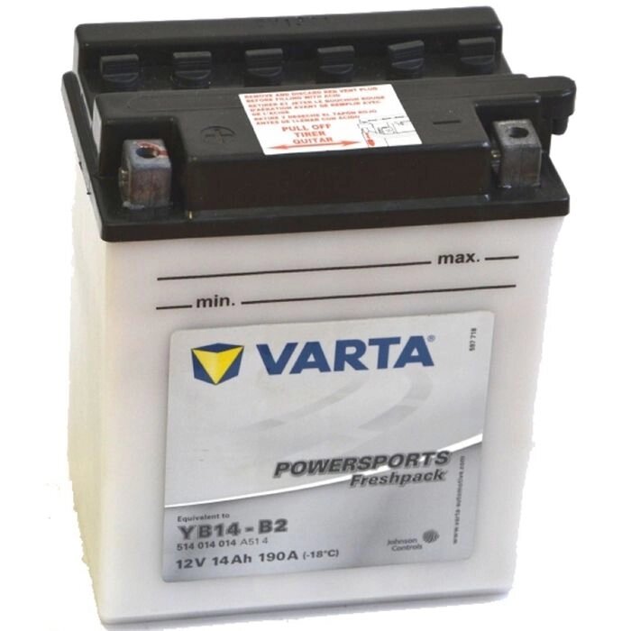 Аккумуляторная батарея Varta 14 Ач Moto 514 014 014 (YB14-B2) от компании Интернет-гипермаркет «MALL24» - фото 1