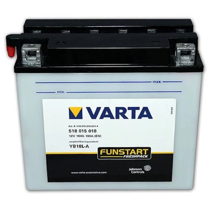 Аккумуляторная батарея Varta 18 Ач Moto 518 015 018 (YB18L-A) от компании Интернет-гипермаркет «MALL24» - фото 1