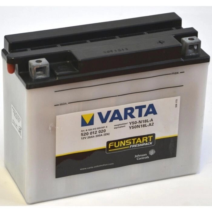 Аккумуляторная батарея Varta 20 Ач Moto 520 012 020 (Y50-N18L-A) от компании Интернет-гипермаркет «MALL24» - фото 1