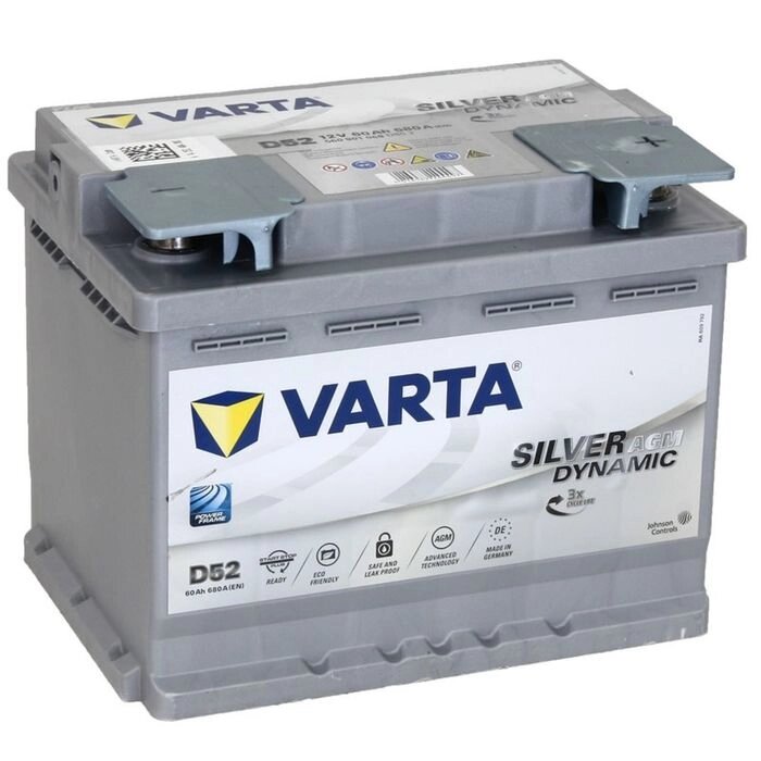 Аккумуляторная батарея Varta 60 Ач, обратная полярность Silver Dynamic AGM 560 901 068 от компании Интернет-гипермаркет «MALL24» - фото 1