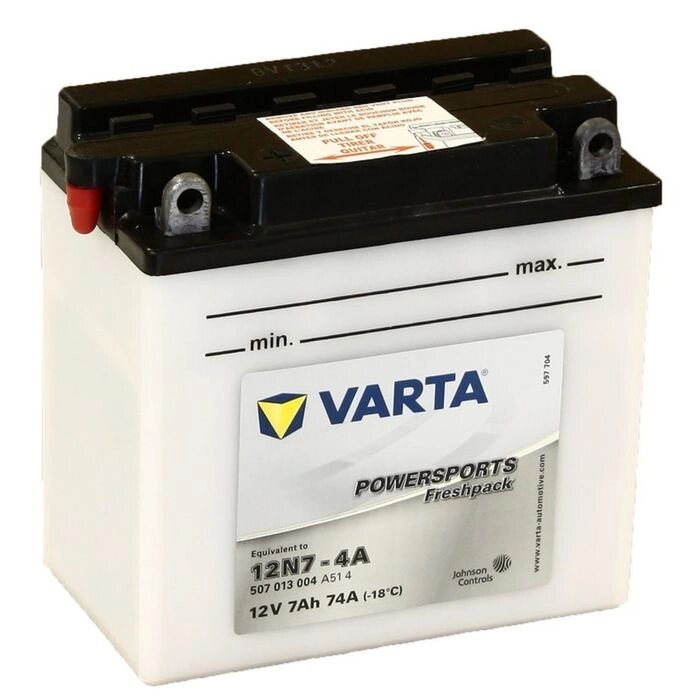 Аккумуляторная батарея Varta 7 Ач Moto 507 013 004 (12N7-4A) от компании Интернет-гипермаркет «MALL24» - фото 1