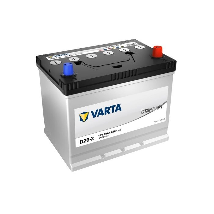 Аккумуляторная батарея Varta 70 Ач Standart Asia 570 301 062 (D26L), обратная полярность от компании Интернет-гипермаркет «MALL24» - фото 1