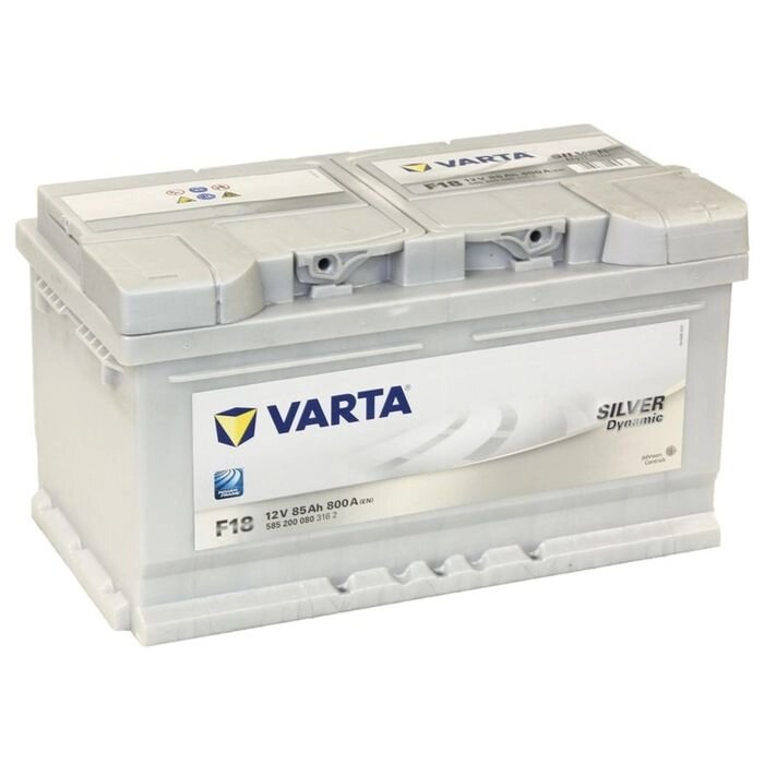 Аккумуляторная батарея Varta 85 Ач, обратная полярность Silver Dynamic 585 200 080, низкий от компании Интернет-гипермаркет «MALL24» - фото 1