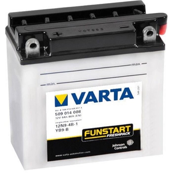 Аккумуляторная батарея Varta 9 Ач Moto 509 014 008 (12N9-4B/YB9-B) от компании Интернет-гипермаркет «MALL24» - фото 1
