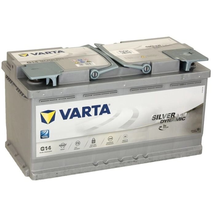 Аккумуляторная батарея Varta 95 Ач, обратная полярность Silver Dynamic AGM 595 901 085 от компании Интернет-гипермаркет «MALL24» - фото 1