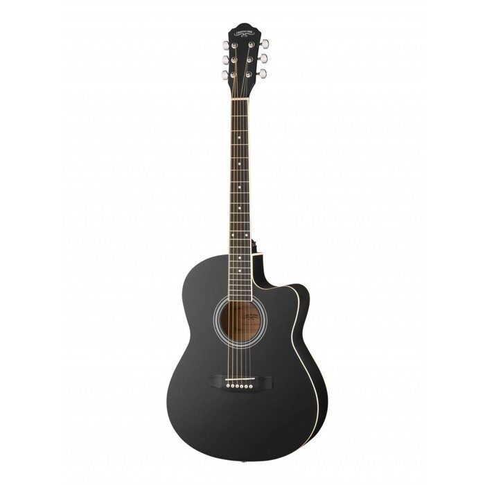 Акустическая гитара HS-3911-BK, с вырезом, черная от компании Интернет-гипермаркет «MALL24» - фото 1