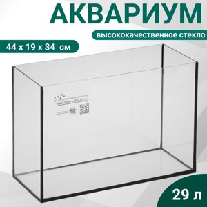 Аквариум прямоугольный Атолл без крышки, 29 литров, 43 х 22,5 х 30 см