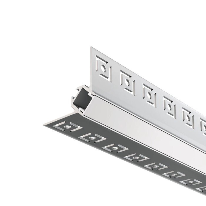 Алюминиевый профиль скрытого монтажа Led Strip ALM-5022-S-2M, 200х5х2,2 см, цвет серебро от компании Интернет-гипермаркет «MALL24» - фото 1