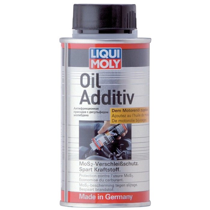 Антифрикционная присадка с дисульфидом молибдена в моторное масло LiquiMoly Oil Additiv, 0,125 л (3901) от компании Интернет-гипермаркет «MALL24» - фото 1