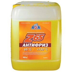 Антифриз AGA желтый -65С/132С готовый 10л