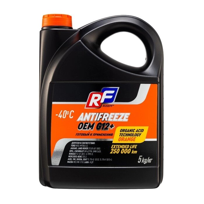 Антифриз ANTIFREEZE OEM G12+, RUSEFF, 5 кг 17236N от компании Интернет-гипермаркет «MALL24» - фото 1